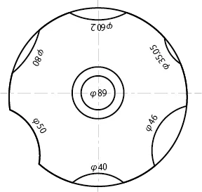 丸型生爪カメチャックＲ６コーナー成型イメージ