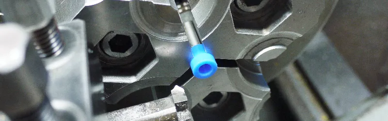 10mm以下の加工物もスクロールチャック用の六角生爪ならチャッキングできます。